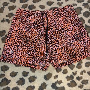 Fabletics  Orange Leopard Print Women's Shorts